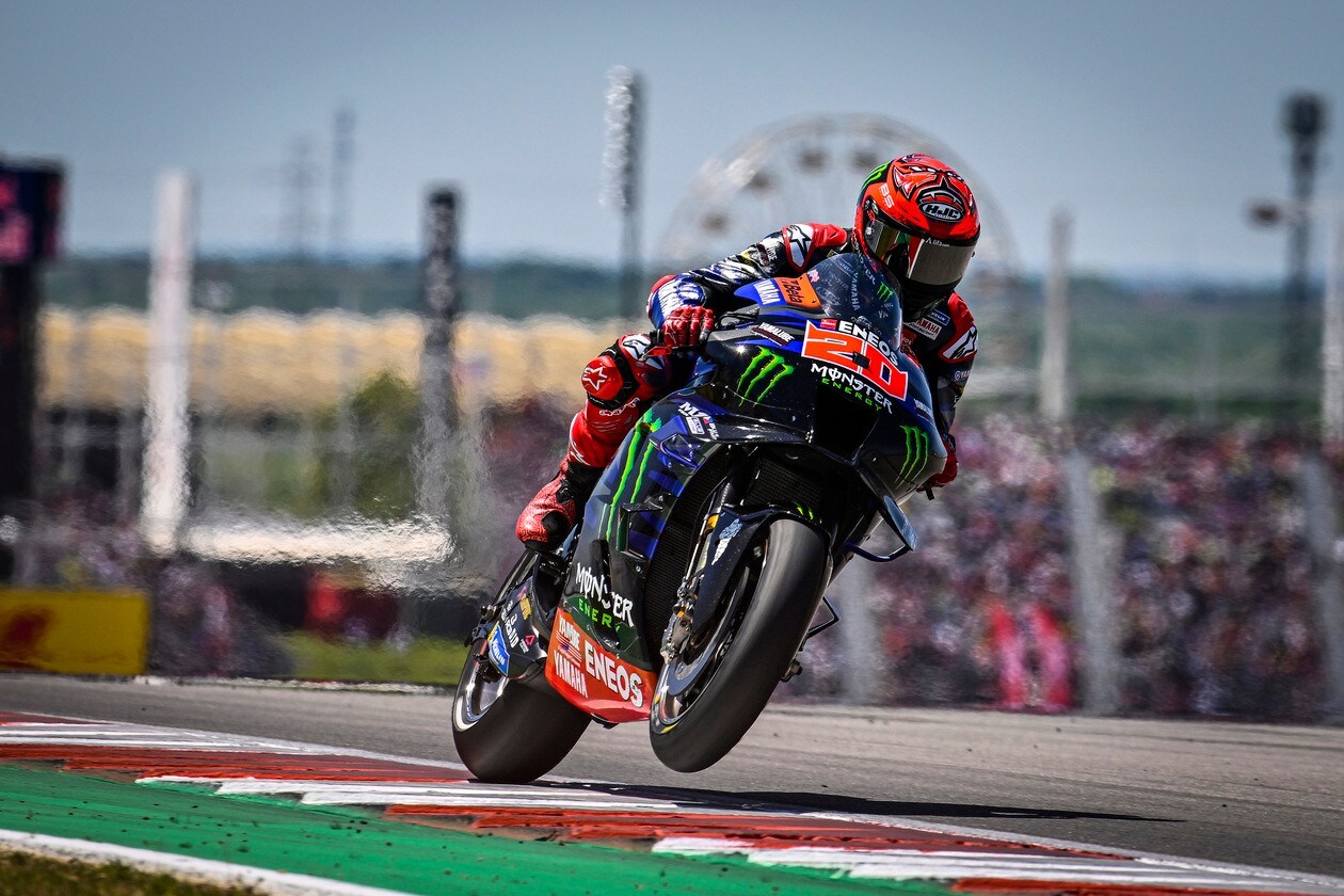 MotoGP Austin: Bagnaia cade sul più bello, vince Rins